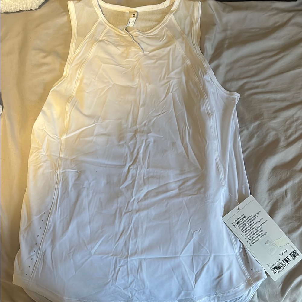 White Sleeveless Women's Top
